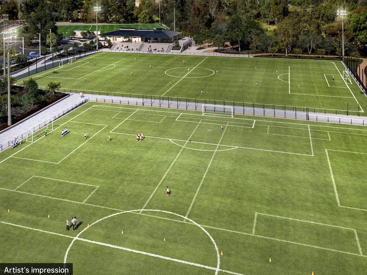 The blueprint of new football facilities have been released for Bulleen