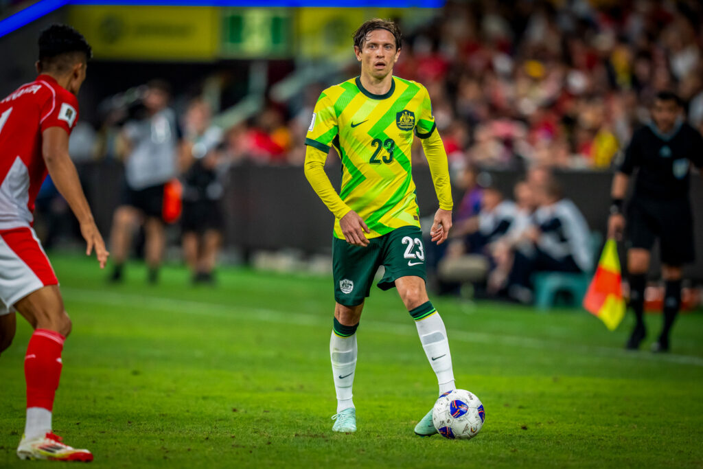 Craig Goodwin playing for the Socceroos